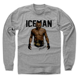 Mens Long Sleeve Heather Gray