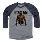 Mens Baseball T-Shirt Navy / Heather Gray
