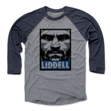 Mens Baseball T-Shirt Navy / Heather Gray