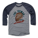 Mens Baseball T-Shirt Navy / Heather Gray
