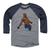Mens Baseball T-Shirt Navy / Heather Gray