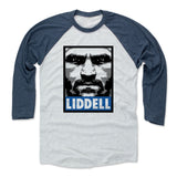 Mens Baseball T-Shirt Indigo / Ash