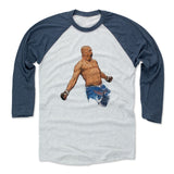 Mens Baseball T-Shirt Indigo / Ash