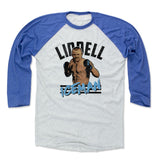 Mens Baseball T-Shirt Royal / Ash