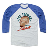 Mens Baseball T-Shirt Royal / Ash