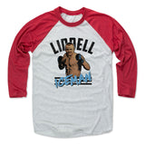 Mens Baseball T-Shirt Red / Ash