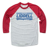 Mens Baseball T-Shirt Red / Ash